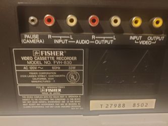 Fisher Video Cassette Recorder