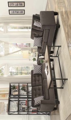 [SPECIAL] Lantana Chocolate Classic Living Room Set with Pillows | sofa and loveseat