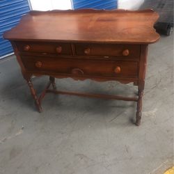 3 Drawer Hutch Antique  1930,s Era Solid Wood