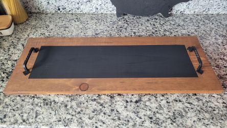 Rustic Chalkboard Serving Tray