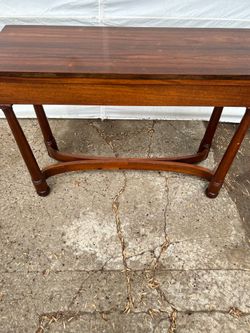 Vintage Wood Side Entry Table