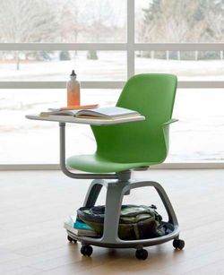 Steelcase Node Chair with Work Surface Student Desk