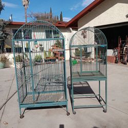 2 Bird Cages, Lrg. $175. & Sm. $75.