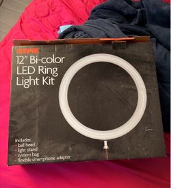 Sunpak 12" Bi-color LED Ring Light Kit