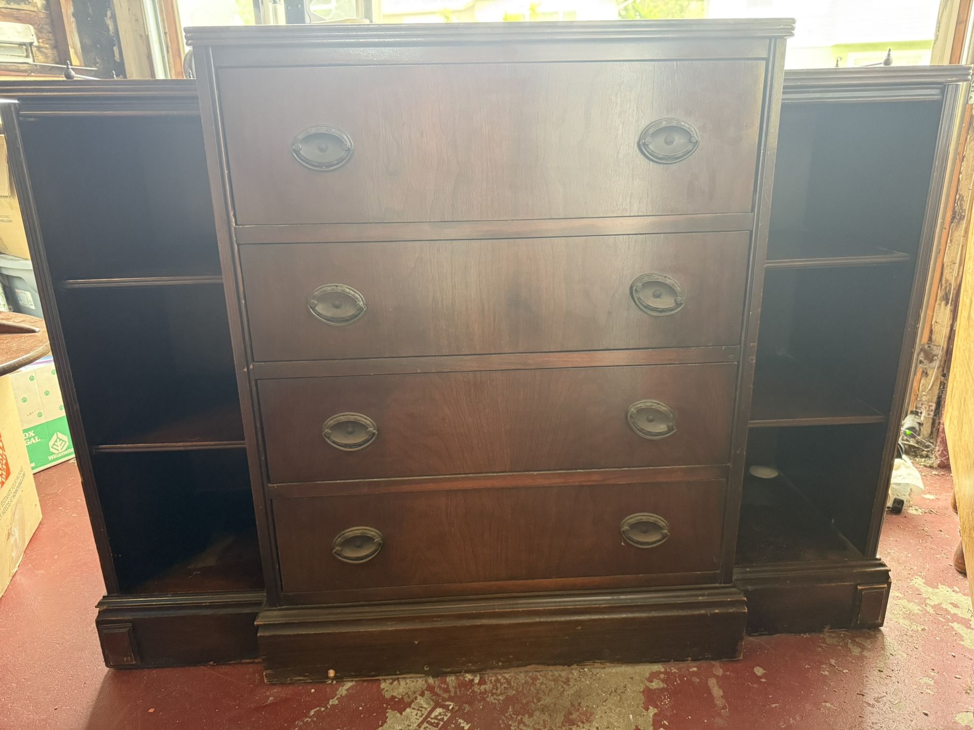 Beautiful antique entry table/secretary desk
