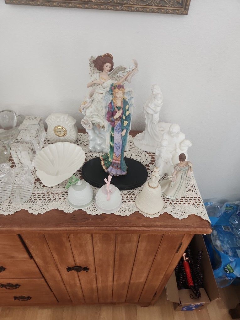 Lenox And Lladro Figurines And Bells