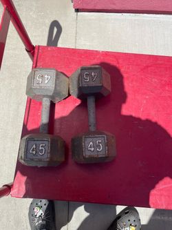 45 lbs dumbells