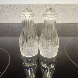Vintage Oneida Southern Garden Crystal Salt and Pepper Shaker