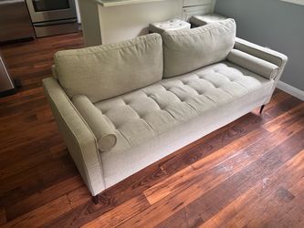 Mid-Century Modern Tufted Sofa