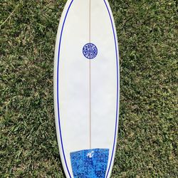 Foamworx Amoeba Surfboard - 5’4” Blue Pinline