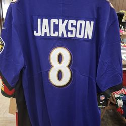 Baltimore Ravens Jackson Jersey Sizes S Thru L  XXX 