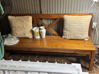 Wooden bench chair