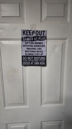 GAMERS SIGN / PERFECT FOR DORM ROOM, MANCAVE