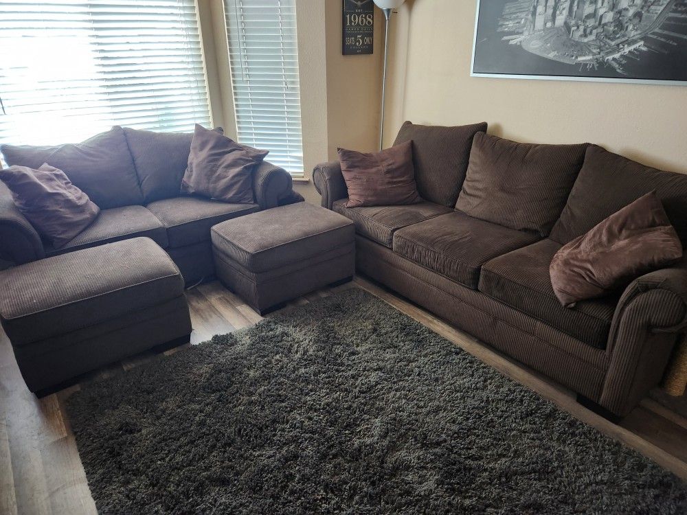Chocolate Brown Corduroy Couches for Sale in Sacramento, CA OfferUp