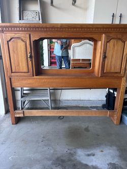Queen Headboard & Armoire