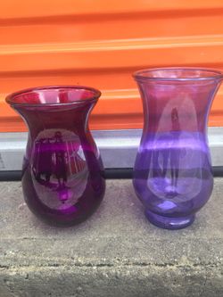 Purple vases medium size