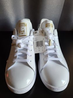 New Adidas Women s Stan Smith Black Snakeskin FV3422 White