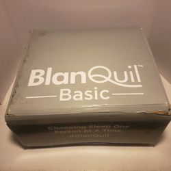 BlanQuil Basic Weighted Blanket 12 lb navy blue new selling for only $30