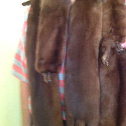 Vintage Mink Scarves Excellent Condition 