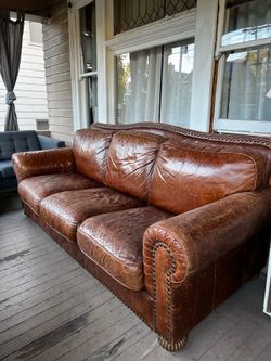 Real leather couch