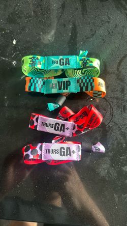 Lolla Wristbands Thursday And Friday 