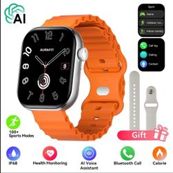 Smart Watch - ChatGPT AI Voice Assistant, IP68,Wireless Charging,Bluetooth Calls, Heart Rate/Sleep Monitoring, Multi-Sport Modes, Step & Calorie Track