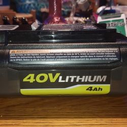 New Ryobi 4 Amp Battery