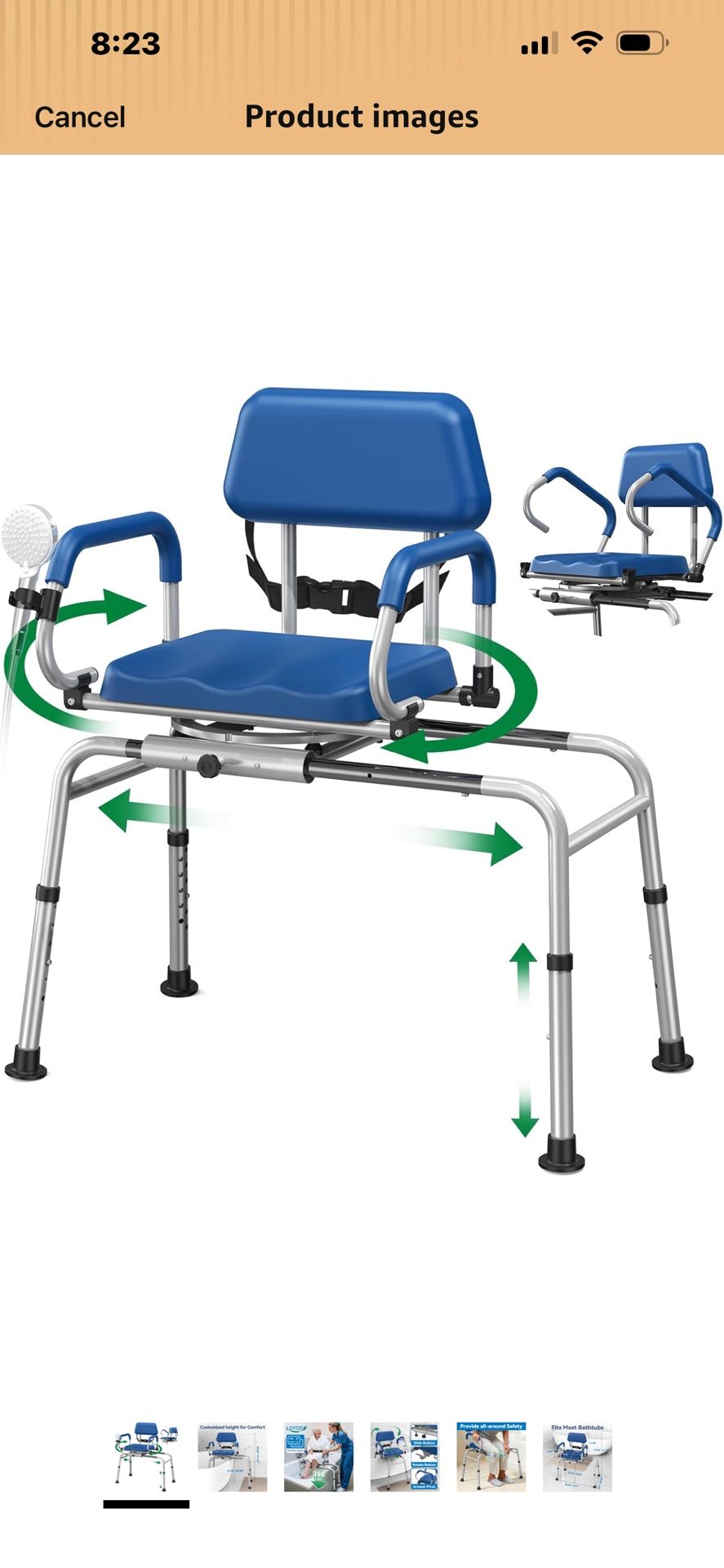 Sliding Shower Chair