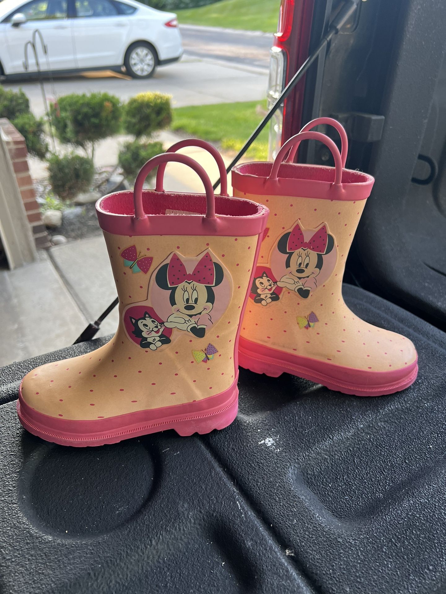 Minnie Mouse Rain Boots for Kids Size 10