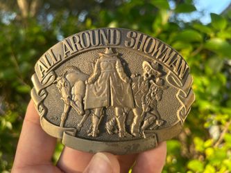 80s Brass “Flasher” belt buckle