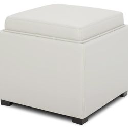 2 Ottomans with Flip-top Lid & Storage