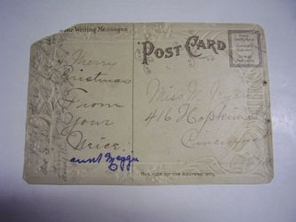 Vintage collectible 1938 postcard