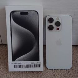 Apple Unlocked IPhone  15 Pro  White- Titanium 512 GB
