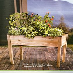 Costco Cedar Planter -  New In Box