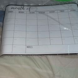 Dry Erase Calendar-Magnetic