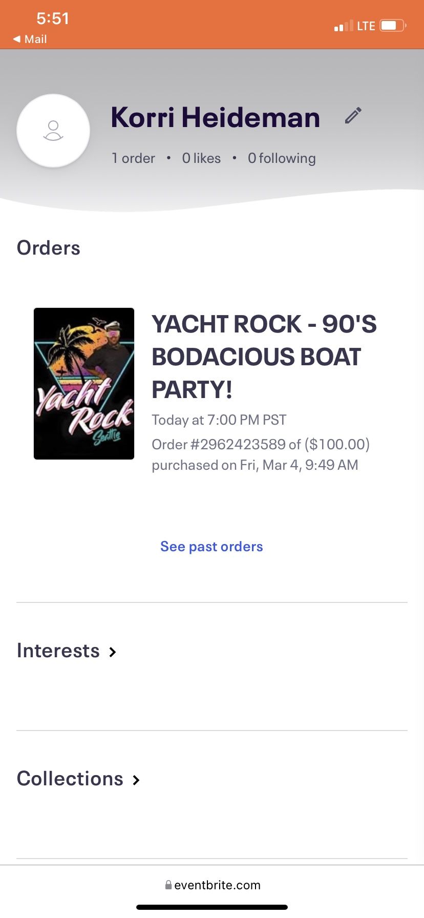 Two General Admission Tickets To Yacht Rock 90s Boat Party TONIGHT