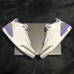 Jordan 3 Retro Dark Iris With box/ worn Size| 10.0M