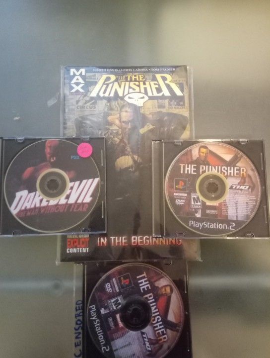 The Punisher Uncut PS2 With Daredevil Demo