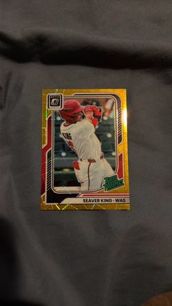 Seaver King Donruss Optic Rated Prospect Gold Prizm Card