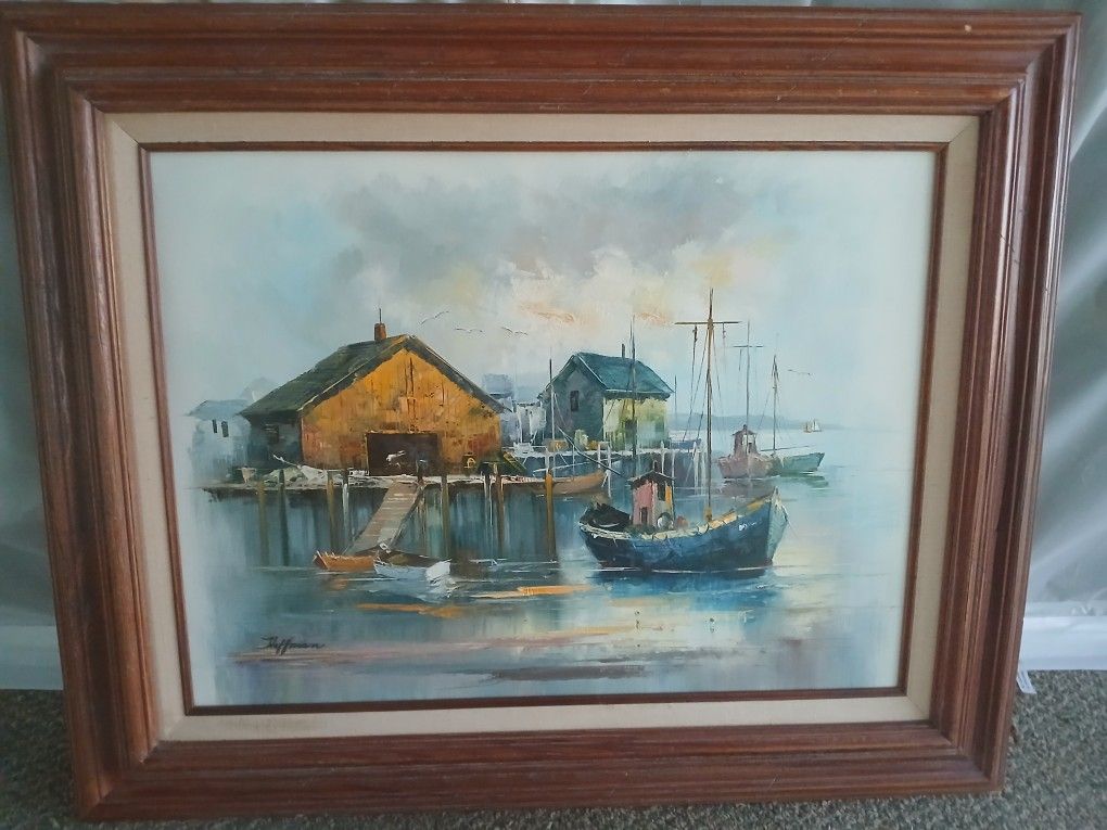 Signed Hoffman Oil Painting
