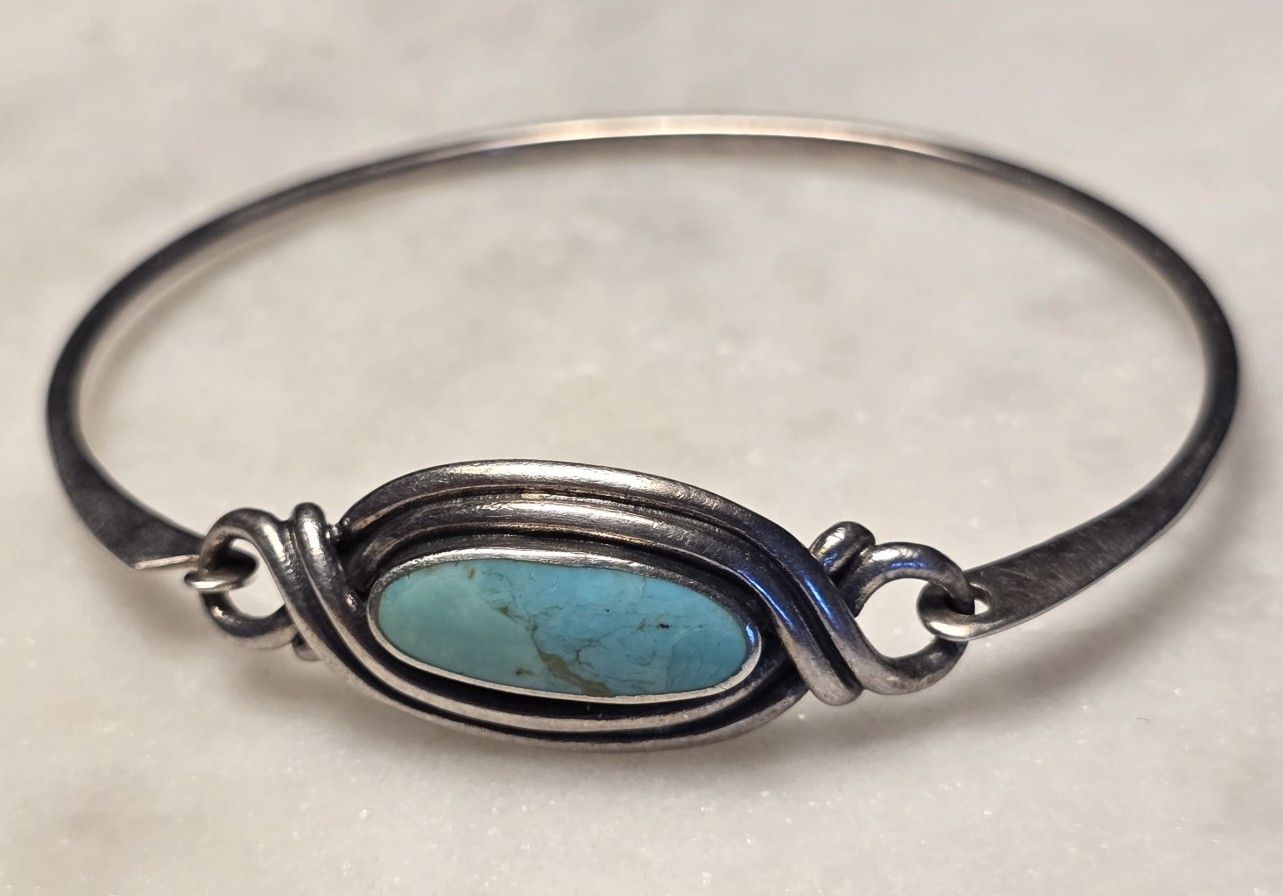 Sterling Silver Turquoise Clamp Bracelet