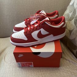 Nike Dunk Low SP White Red St John’s New Size 12
