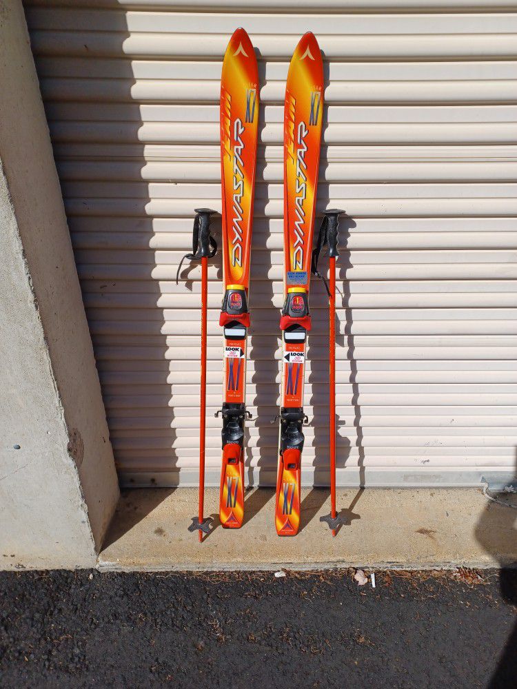 50 Inch Kids Skis And  Polls