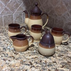 Vintage Style Stoneware Set