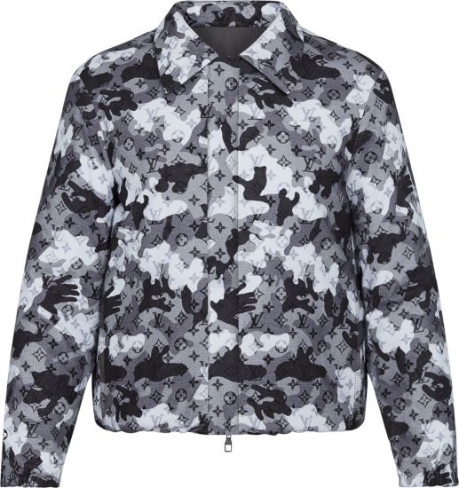 LOUIS VUITTON Grey Camo 'Double Face' Coaches Jacket for Sale in Monroe, NC  - OfferUp