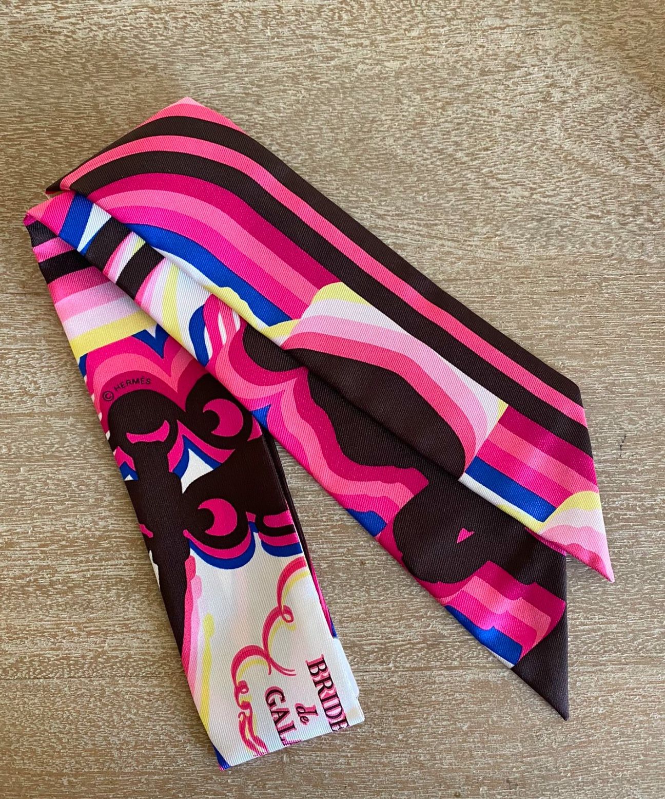 Auth NEW Hermes Twilly Scarf