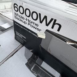 6,000Watt EcoFlow Delta Pro Ultra Battery Solar Generator Home Back Up Power Station.