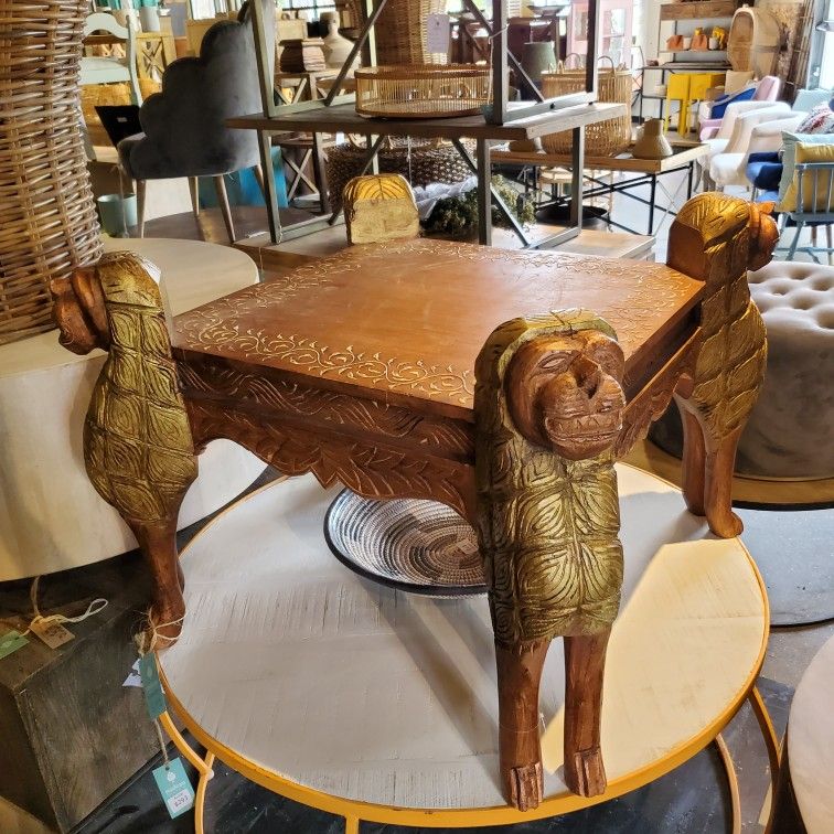 Carved Coffee Table 