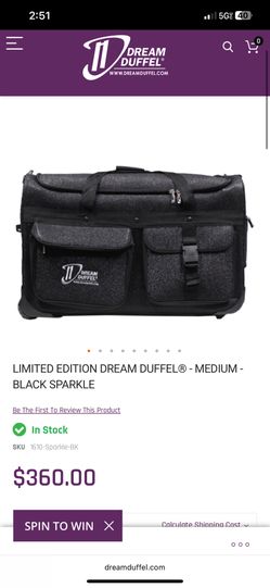 Dream duffle dance travel bag