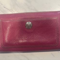 VINTAGE Coach Long Accordion Wallet EUC